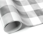 Glam Silver White Buffalo Play Cadeaupapier (Rol Hoek)