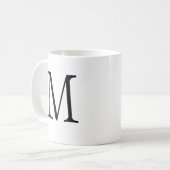 Glam Single Letter Decoratief Monogram Koffiemok (Voorkant links)