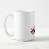 Glam Sinterklaas Roze Auto Kerstmis Koffiemok (Links)