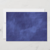 Glam Skeletten op Paarse Haze Halloween Invite Kaart (Achterkant)