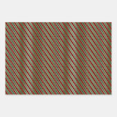 Glam Smaragdgroene Rood Patroon Assortiment Inpakpapier Vel (Voorkant 3)