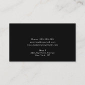 Glam Snake Skin Print Stylist Salon Visitekaartjes (Achterkant)