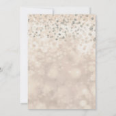 Glam Sparkle Confetti Sweet 16 Verjaardagsuitnodig Kaart (Achterkant)