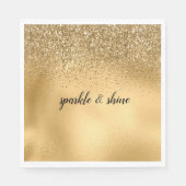 Glam Sparkle Faux Glitter Servet (Voorkant)