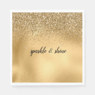 Glam Sparkle Faux Glitter Servet