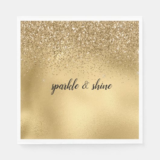 Glam Sparkle Faux Glitter Servet (Voorkant)