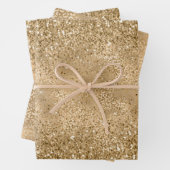 Glam Sparkle Leopard Print Glitter Inpakpapier Vel (In situ)