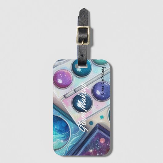 Glam Sparkle Make-up Palette Bagagelabel (Voorkant (verticaal))