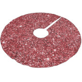 Glam Sparkle Red Glitter Kerstboom Rok (Gekanteld)