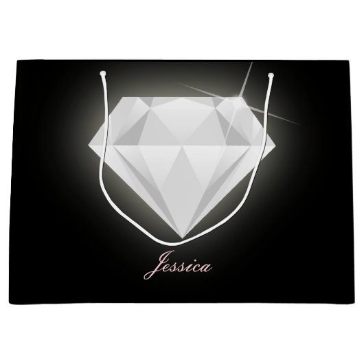 Glam Sparkle Solitaire Diamond Black  Groot Cadeauzakje (Voorkant)