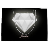 Glam Sparkle Solitaire Diamond Black  Groot Cadeauzakje (Achterkant)