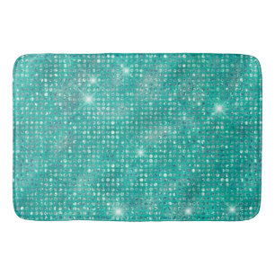 Glam Sparkle Stippen Zee Glass Green Badmat