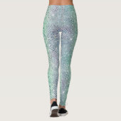 Glam Sparkly Diamond Snakekin Pattern Leggings (Achterkant)