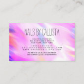 Glam Sparkly Holographic Glitter Polish Nail Tech Visitekaartje (Achterkant)