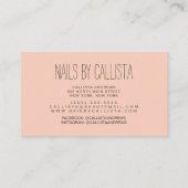 Glam Sparkly Kleurrijke Glitter Poolse Nail Tech Visitekaartje (Achterkant)