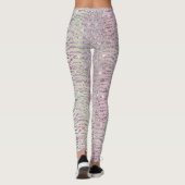 Glam Sparkly Pink Diamond Tiger Stripes Leggings (Achterkant)