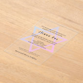 Glam Star of David Elegant Bat Mitswa Uitnodiging (Laagn)