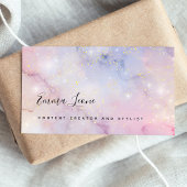 Glam Starry Pastels met Goud Visitekaartje