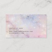 Glam Starry Pastels met Goud Visitekaartje (Achterkant)