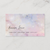 Glam Starry Pastels met Goud Visitekaartje (Voorkant)