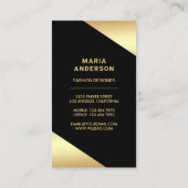 Glam Stars Confetti Gold Foil Paris Eiffeltoren Visitekaartje (Achterkant)