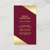 Glam Stars Confetti Gold Foil Paris Eiffeltoren Visitekaartje (Achterkant)