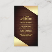 Glam Stars Confetti Gold Foil Paris Eiffeltoren Visitekaartje (Achterkant)