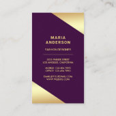 Glam Stars Confetti Gold Foil Paris Eiffeltoren Visitekaartje (Achterkant)