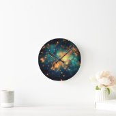 Glam Stijlvolle Kosmische Galaxy Ronde Klok (Huis)