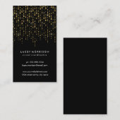Glam String Lights | Chic Faux Gold Foil Visitekaartje (Voorkant / Achterkant)