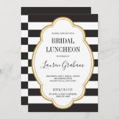 Glam Stripe Bridal Shower Kaart (Voorkant / Achterkant)