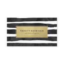 Glam Stripes | Chic Faux Gold Foil