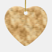 Glam Stripes, gepersonaliseerd monogram Keramisch Ornament (Achterkant)