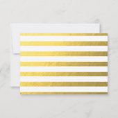 Glam Swirly Flourish Gold Foil RSVP | Goud wit (Achterkant)