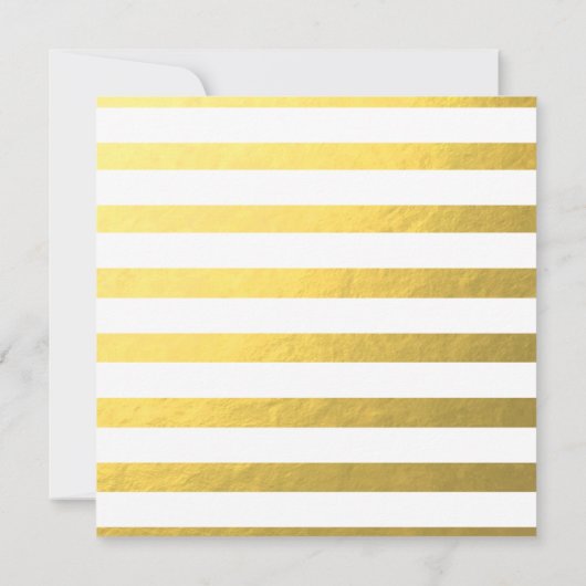 Glam Swirly Flourish Gold Foil Save the Date (Achterkant)