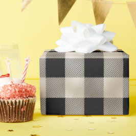 Glam Tan Black Buffalo Cadeaupapier