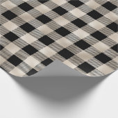 Glam Tan Black Buffalo Cadeaupapier (Hoek)