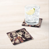  Glam Tattoo Pinups Kartonnen Onderzetters (Insitu)