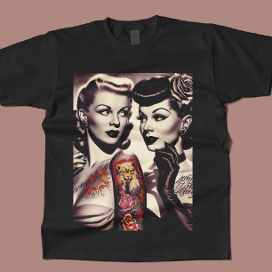  Glam Tattoo Pinups T-shirt
