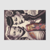  Glam Tattoo Pinups Tissuepapier (Voorkant)