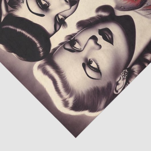  Glam Tattoo Pinups Tissuepapier (Detail)