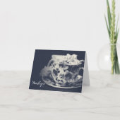 Glam Tea & Pearls Elegant Bruids Chic Dank u Bedankkaart (Voorkant)