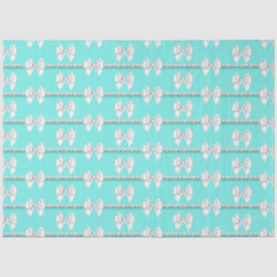 Glam Teal Aqua Tiffany Parels Thema Formeel Tissuepapier
