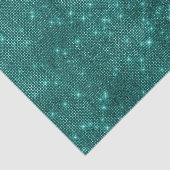Glam teal lovertjes tissuepapier (Detail)