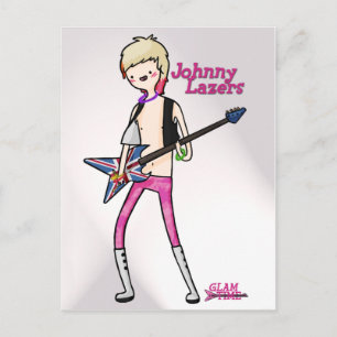 Glam Time Johnny-postkaart Briefkaart