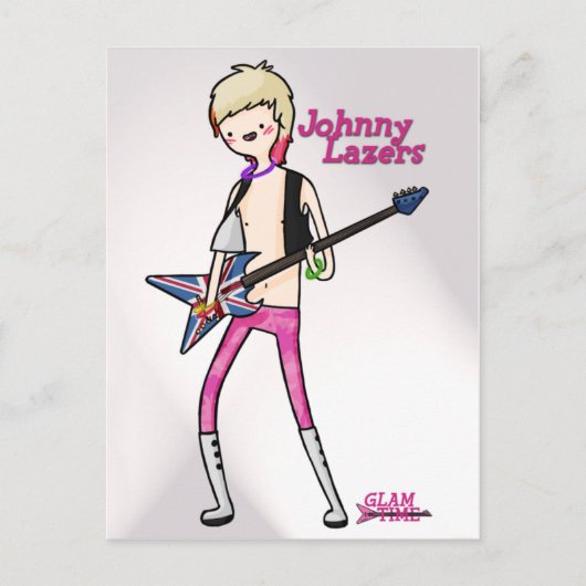 Glam Time Johnny-postkaart Briefkaart (Voorkant)