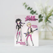 Glam Time-postkaart Briefkaart (Staand voorkant)