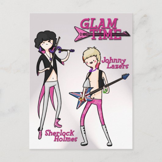Glam Time-postkaart Briefkaart (Voorkant)