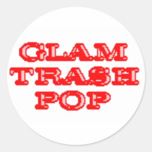 Glam Trash Pop Stickers (Voorkant)