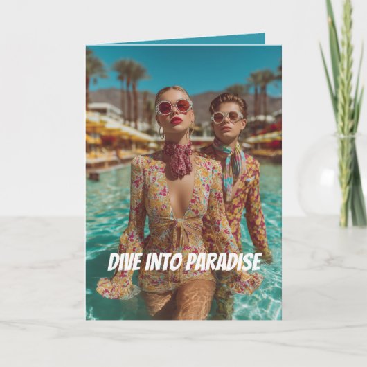 Glam Tropical Pool Party Vibes (Voorkant)
